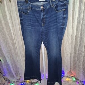 Lane Bryant Magic Waistband Signature Fit Mid-rise Flare Denim Jeans Flex
